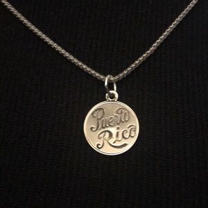 Vintage Pendant Charm Souvenir  CREA STER Puerto Rico including  925 chain.